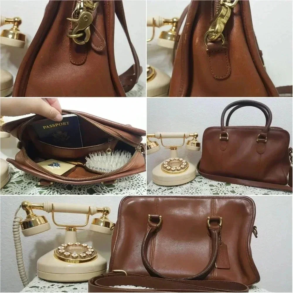 COACH British Tan Gold Beaumont Satchel 9871 Doctor Bag